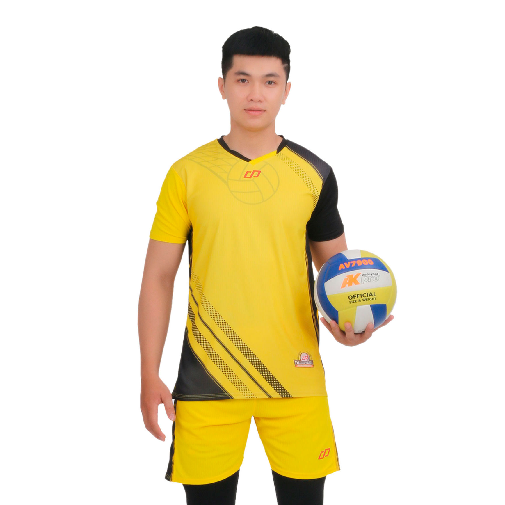 Bộ Quần Áo Thể Thao Bóng Chuyền Màu Vàng Nam GALVIN – CP SPORT BC03