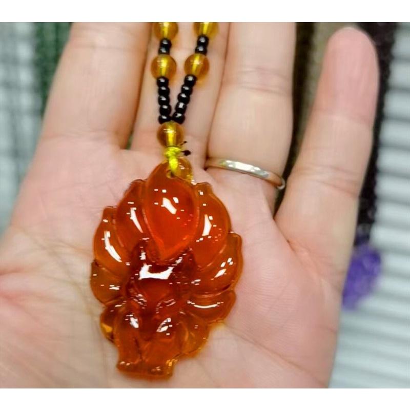 MẶT DÂY CHUYỀN HỒ LY ROSE BERYL TÌNH DUYÊN MAY MẮN TÀI LỘC TẶNG KÈM DÂY ĐEO, HỘP GẤM CAO CẤP SDB