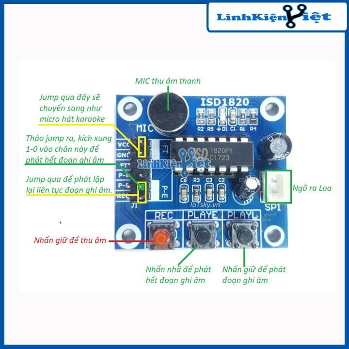 Module Ghi Âm ISD1820 V2