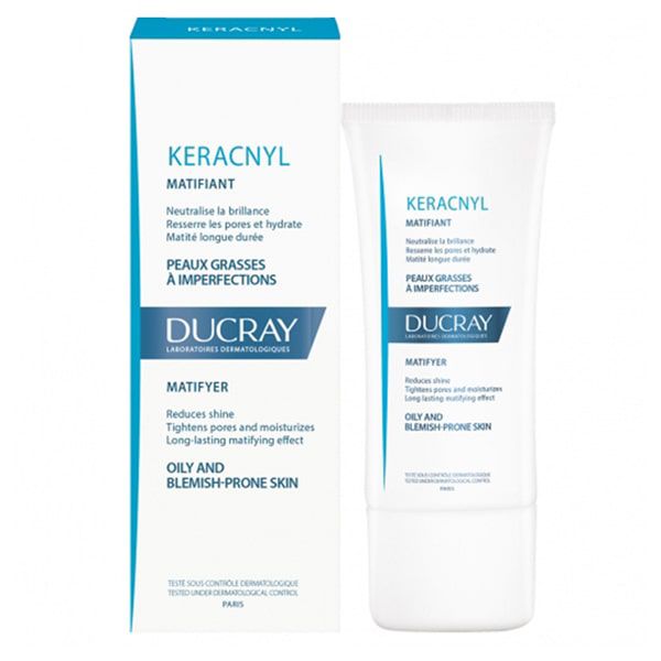 Ducray Keracnyl Matifyer: Kem Làm Giảm Bóng Nhờn, Se Nhỏ Lỗ Chân lông