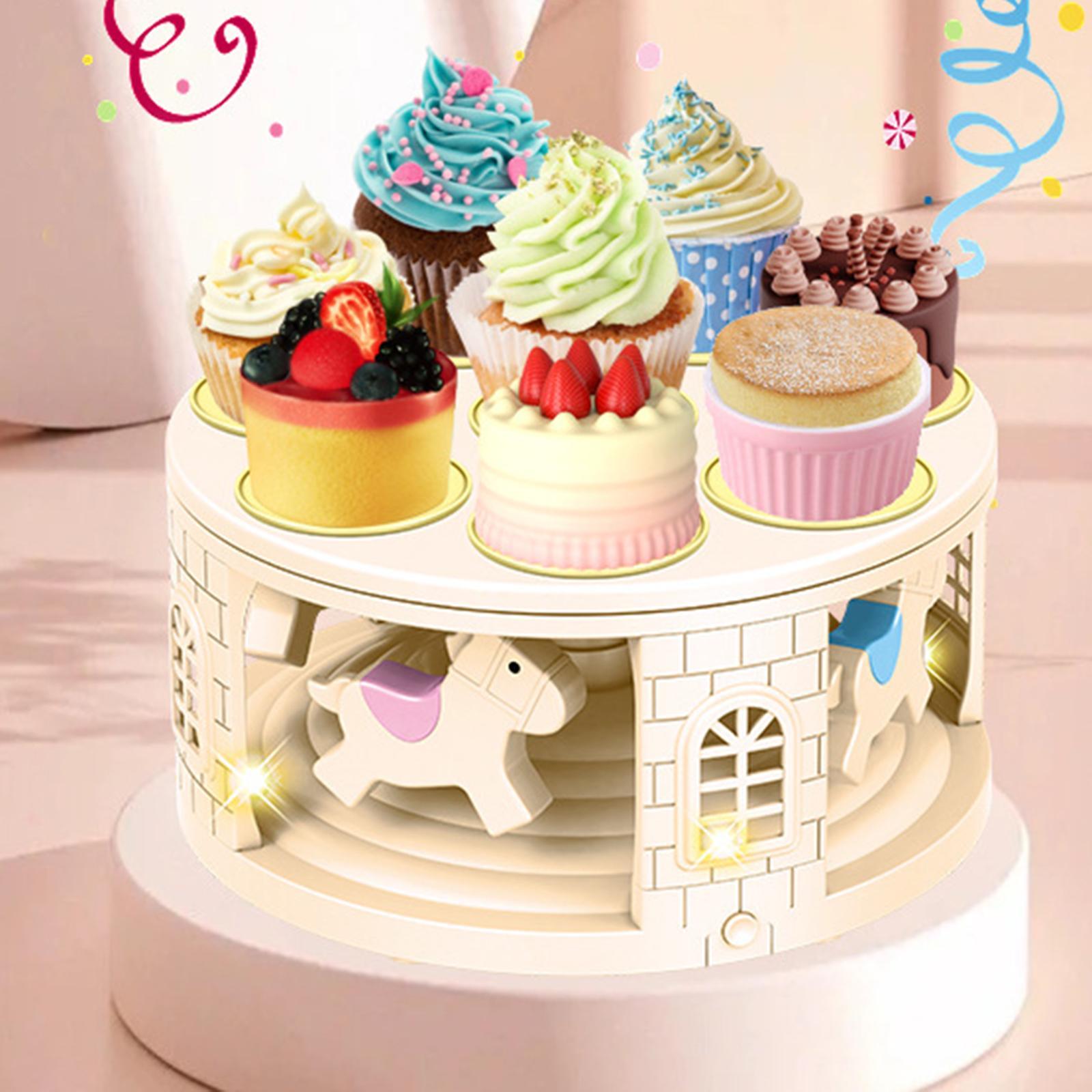 Cupcake Display Stand Turntable 8 Trays Cookie for Banquet Festival Birthday