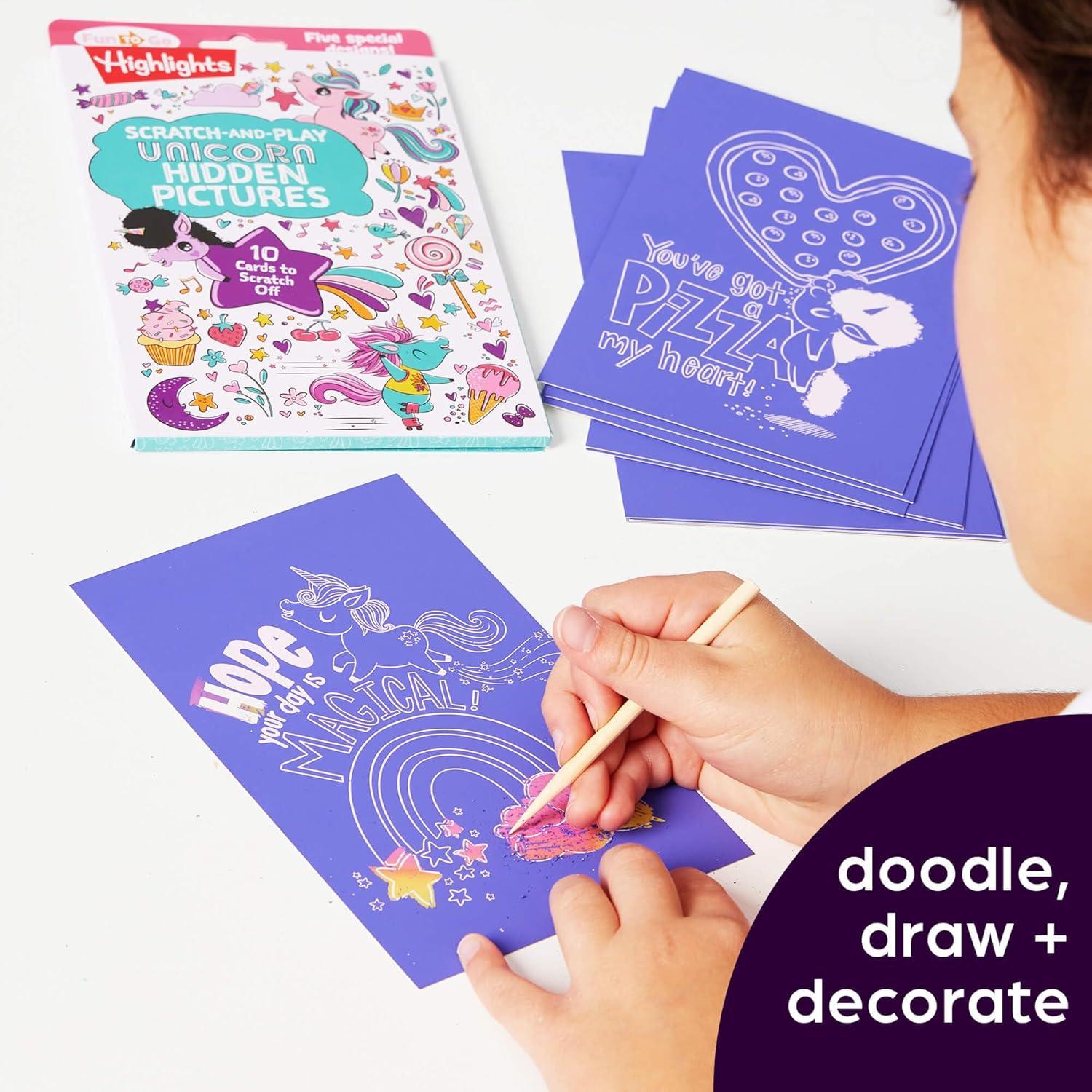 Sách ngoại văn: Scratch-And-Play - Unicorn Hidden Pictures