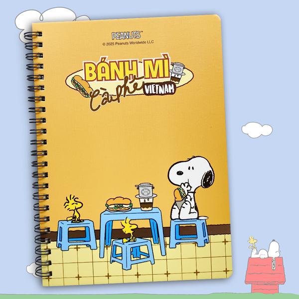 Sổ Lò Xo A5 - Kẻ Ngang - 120 Trang 80 gsm - TeenBox - Snoopy Viet Nam