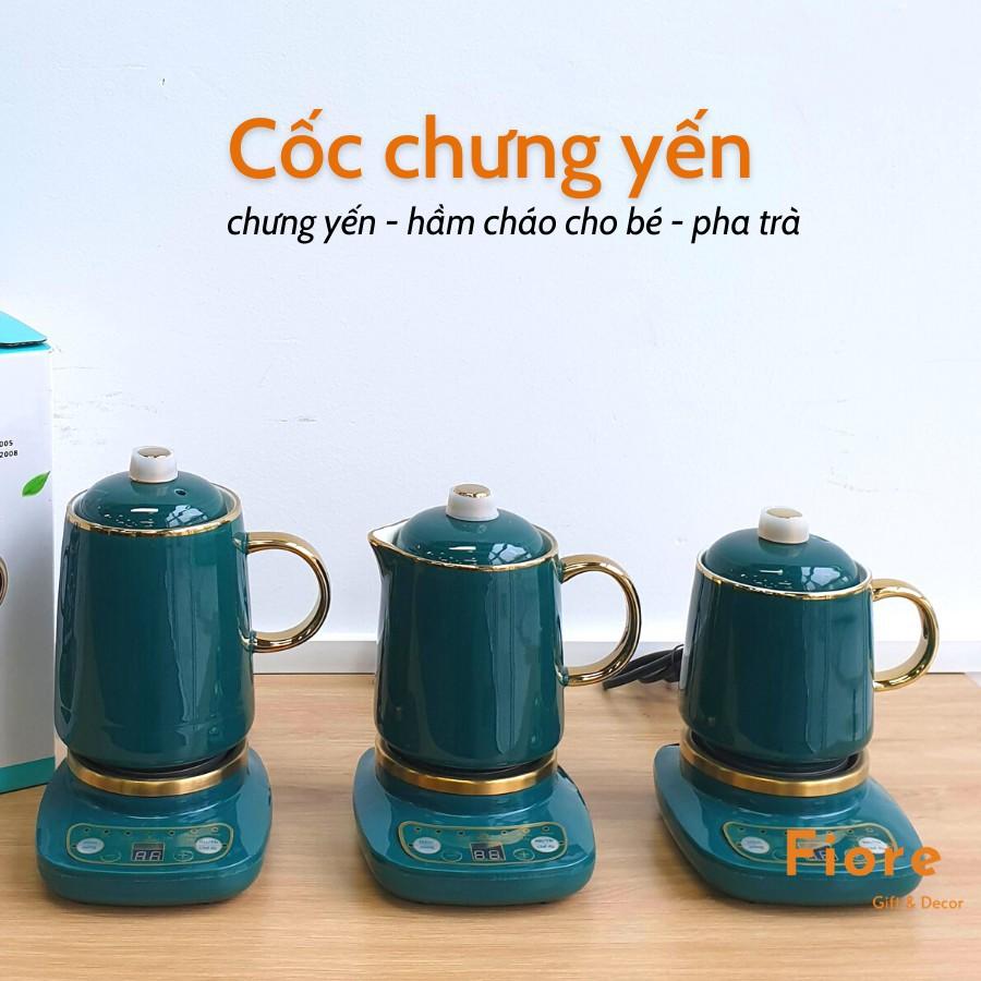 Bộ Cốc Chưng Yến Có Đế Hâm Nóng Điều Chỉnh Nhiệt