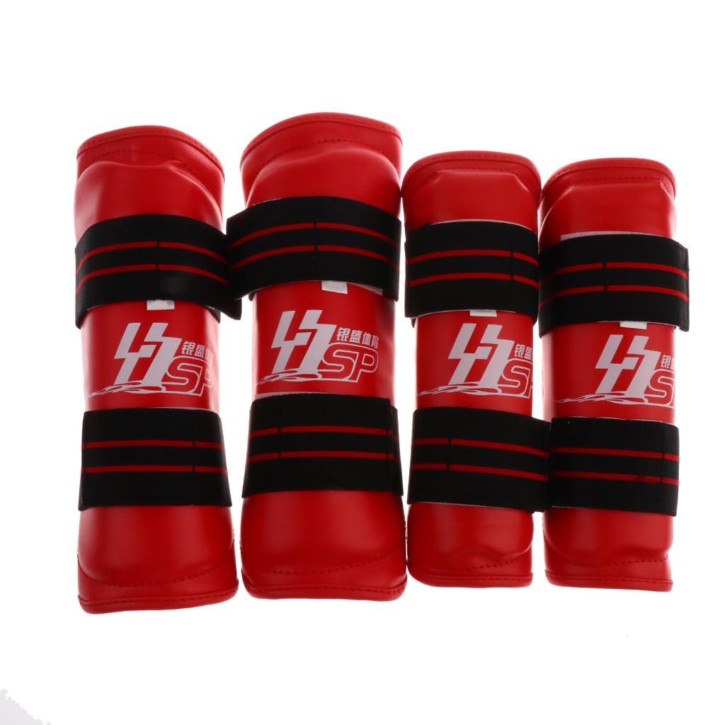 Taekwondo Shin Guard/Leg Protector + Arm Guard/Elbow Protector Set