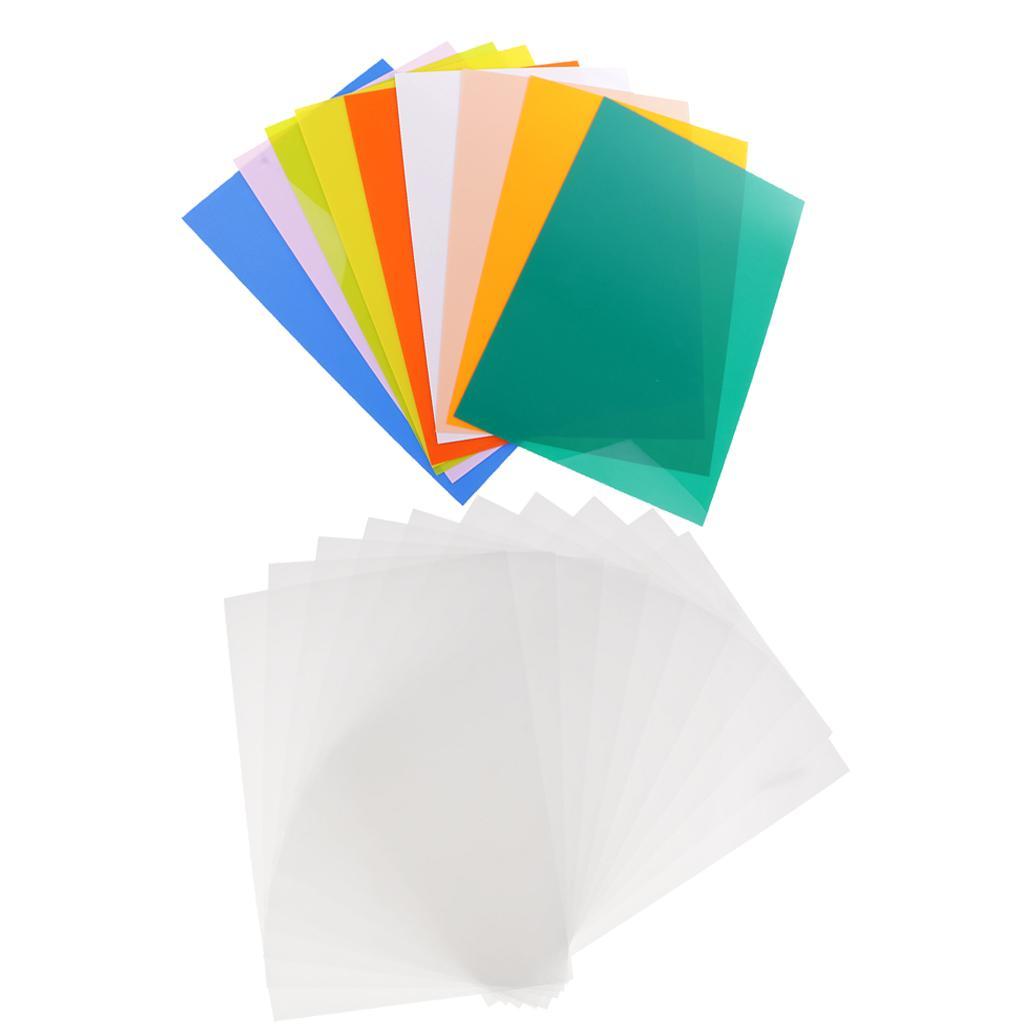 10 Pieces Colorful Heat Shrinkable Paper Shrink Film Paper Sheets for DIY Hanging Charms Jewelry