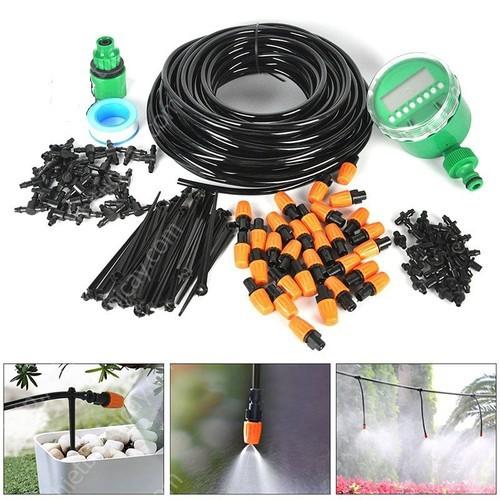 Tưới phun sương tự động - Bộ KIT 20 béc kèm van nước hẹn giờ