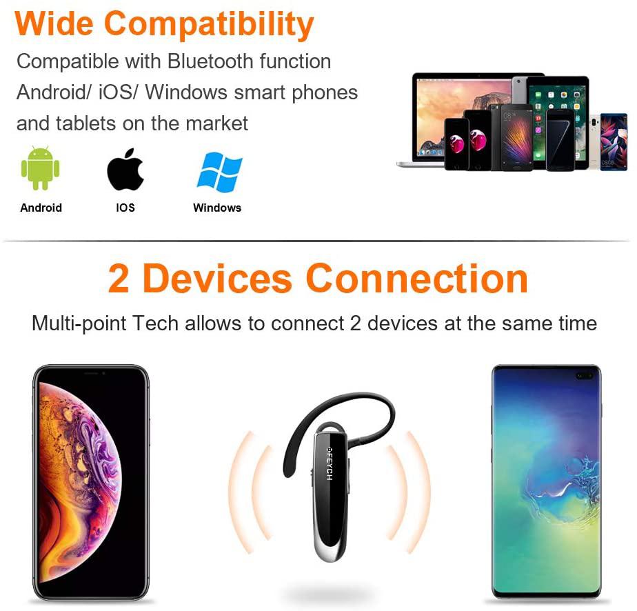 LC-B41 Bluetooth V5.0 Tai Nghe Không Dây Tay Tai Nghe 22H Âm Nhạc Tai Nghe Chụp Tai Có CVC6.0 Mic Cho Kinh Doanh/lái Xe