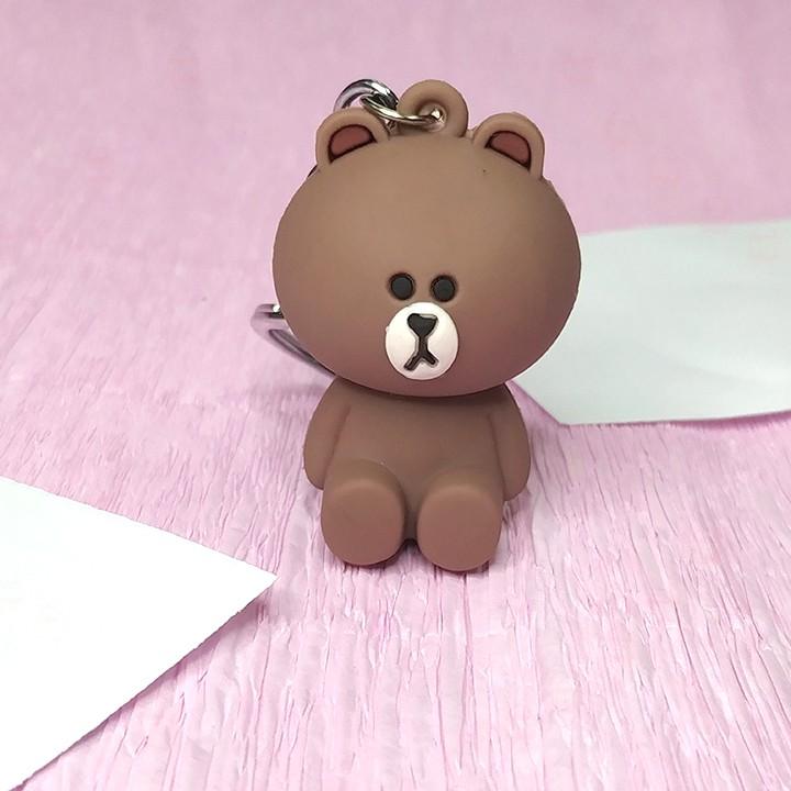 Móc khóa gấu Brown và thỏ Cony