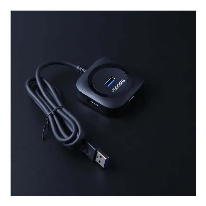 Bộ Chia USB 3.0 Ra 4 Cổng Dài 0.3m - Hub USB 3.0 Veggieg V-U2406 Hàng Chính hãng Veggieg