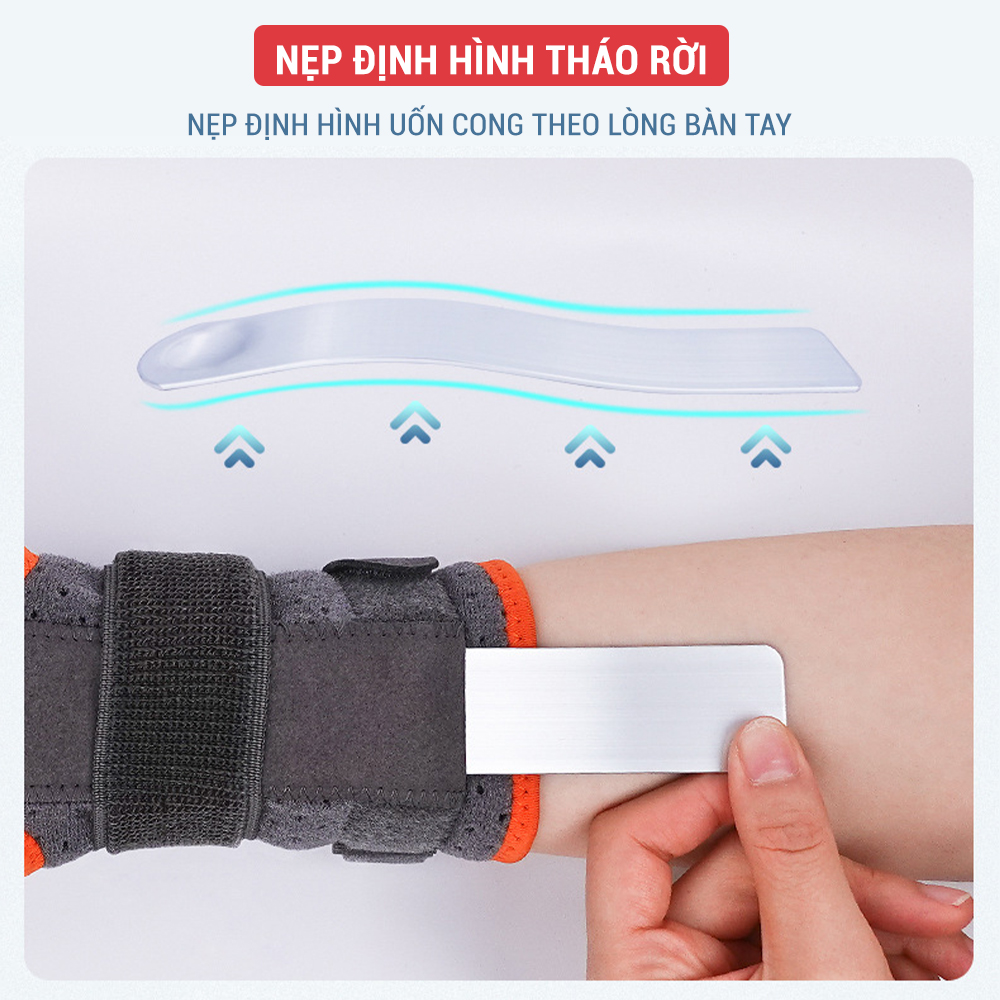 Băng quấn cổ tay có thanh nẹp cố định bảo vệ cổ tay chính hãng GoodFit GF310W