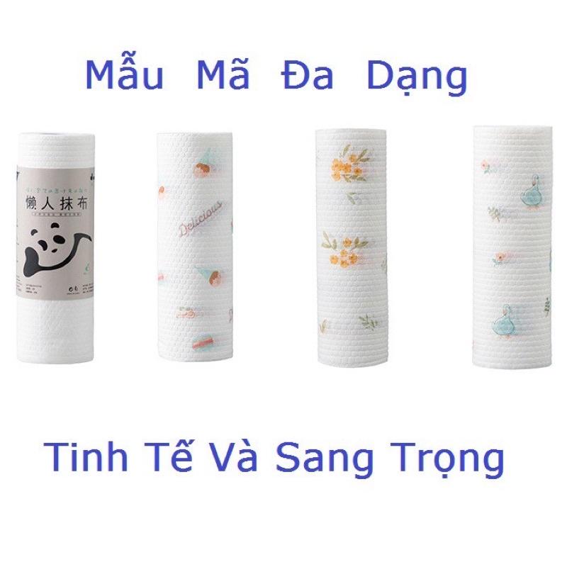 KHĂN GIẤY LAU BẾP ĐA NĂNG SIÊU DAI TRẮNG HỌA TIẾT SINH ĐỘNG 20-25CM