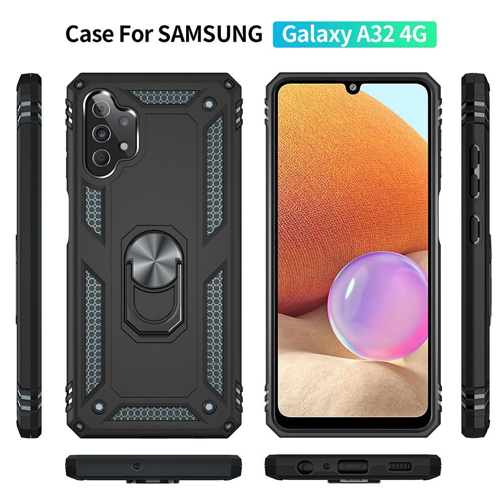 Ốp lưng cho Samsung A12 A32 A52 A52s A72 A02 A02S M12 4G 5G chống sốc 2 lớp kèm nhẫn iring làm giá đỡ