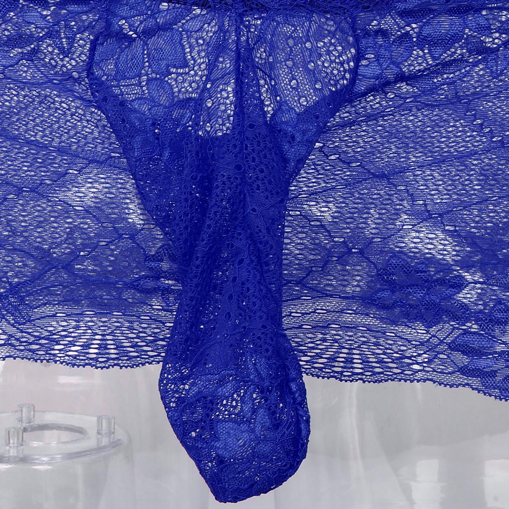 2-3pack Men's Lace Floral Sissy Pouch Panties Girlie Skirted Mesh Thong