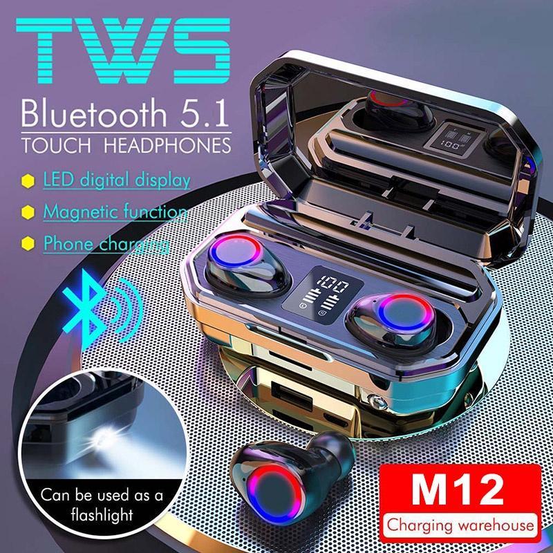 Tai Nghe Không Dây M10 F9-5C Tws Bluetooth 5.1 2000Mah Chống Thấm Nước