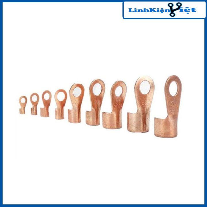 Cos dây điện đồng đỏ OT 5A-10A-20A-25A-30A-50A-100A, cốt bấm nối dây điện bình ắc quy