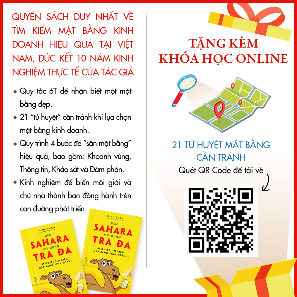 Bí Quyết Tìm Kiếm Mặt Bằng Kinh Doanh - Đến Sahara Mở Quán Trà Đá - Bộ Sách Khởi Nghiệp Bán Lẻ