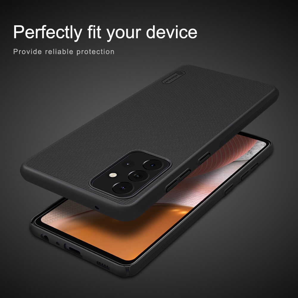 Ốp lưng dành cho Samsung Galaxy A72 Nillkin Frosted Shield dạng sần - Hàng Chính Hãng