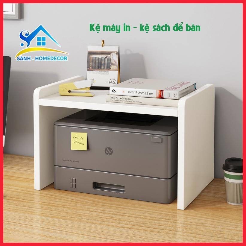 Kệ để máy in máy scan KMI.04 gỗ MFC An Cường phủ melamine chống ẩm - Kệ để bàn làm việc văn phòng nhỏ gọn