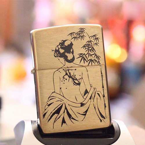 Bật Lửa Zippo Khắc Geisha 03 204b.Geisha03