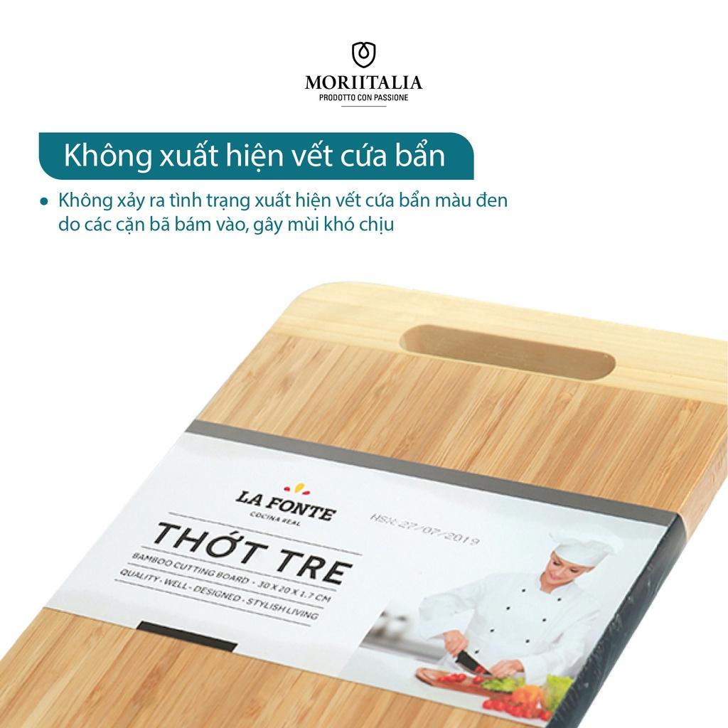 Thớt tre đầu bếp La Fonte tiện lợi kháng khuẩn Moritalia 180640