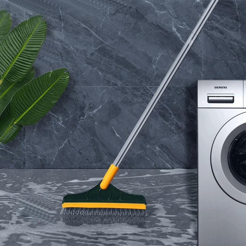 Cây Chổi Chà Sàn , Quét Nước Kiêm Cây Lau Kính Thông Minh Thiết Kế Đầu Gạt Nước Và Đầu Chổi Xoay 120 Độ Dọn Sạch Mọi Góc