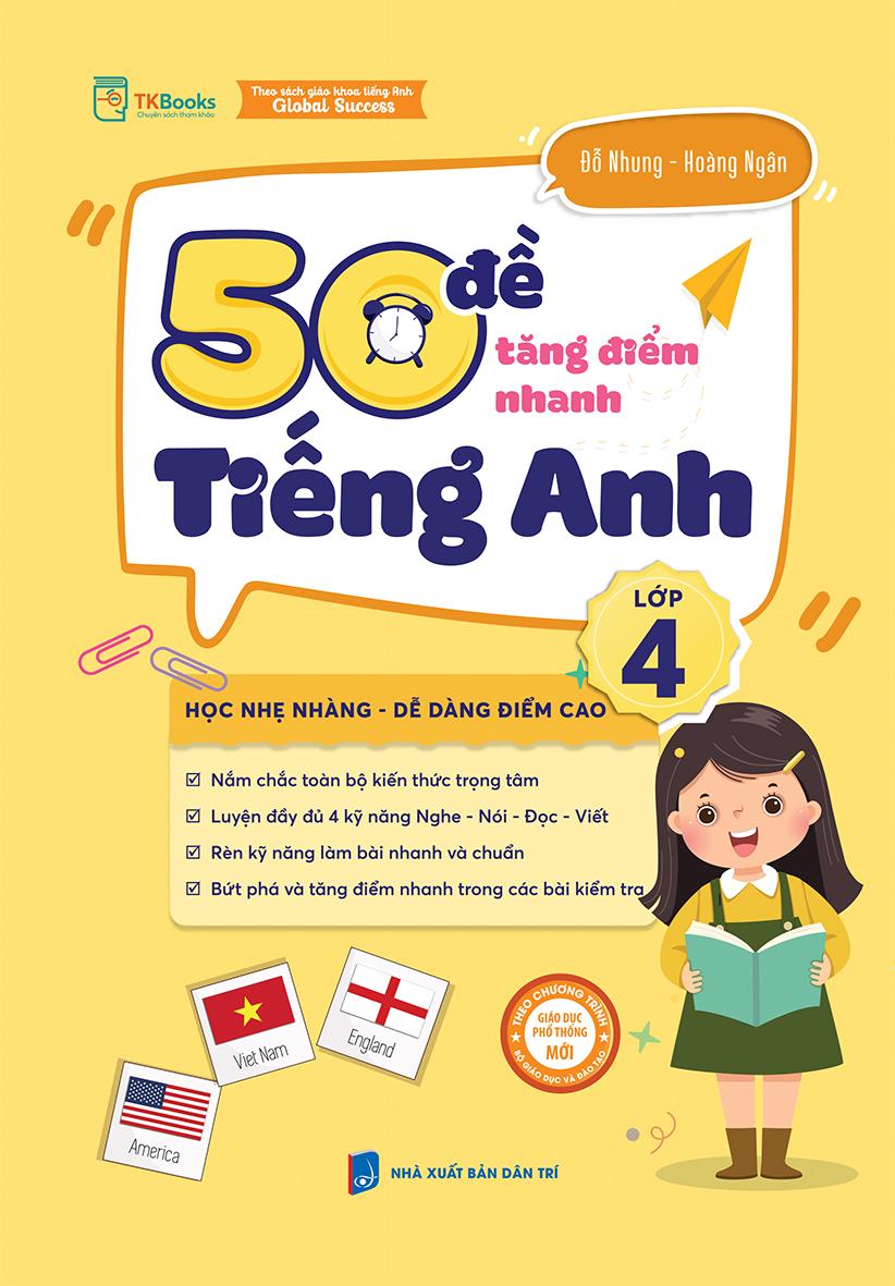 50 Đề Tăng Điểm Nhanh Tiếng Anh Lớp 4