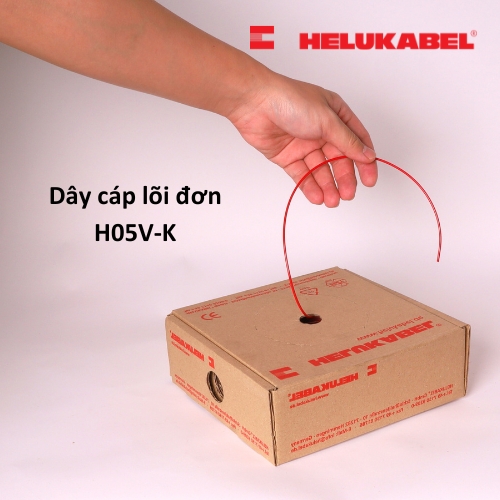 Dây cáp lõi đơn HELUKABEL H05V-K | Hộp 100m