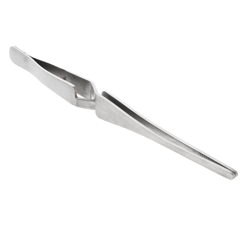 Women Men Portable Stainless Steel Eyebrow Tweezer fo Ingrown Hair Removal