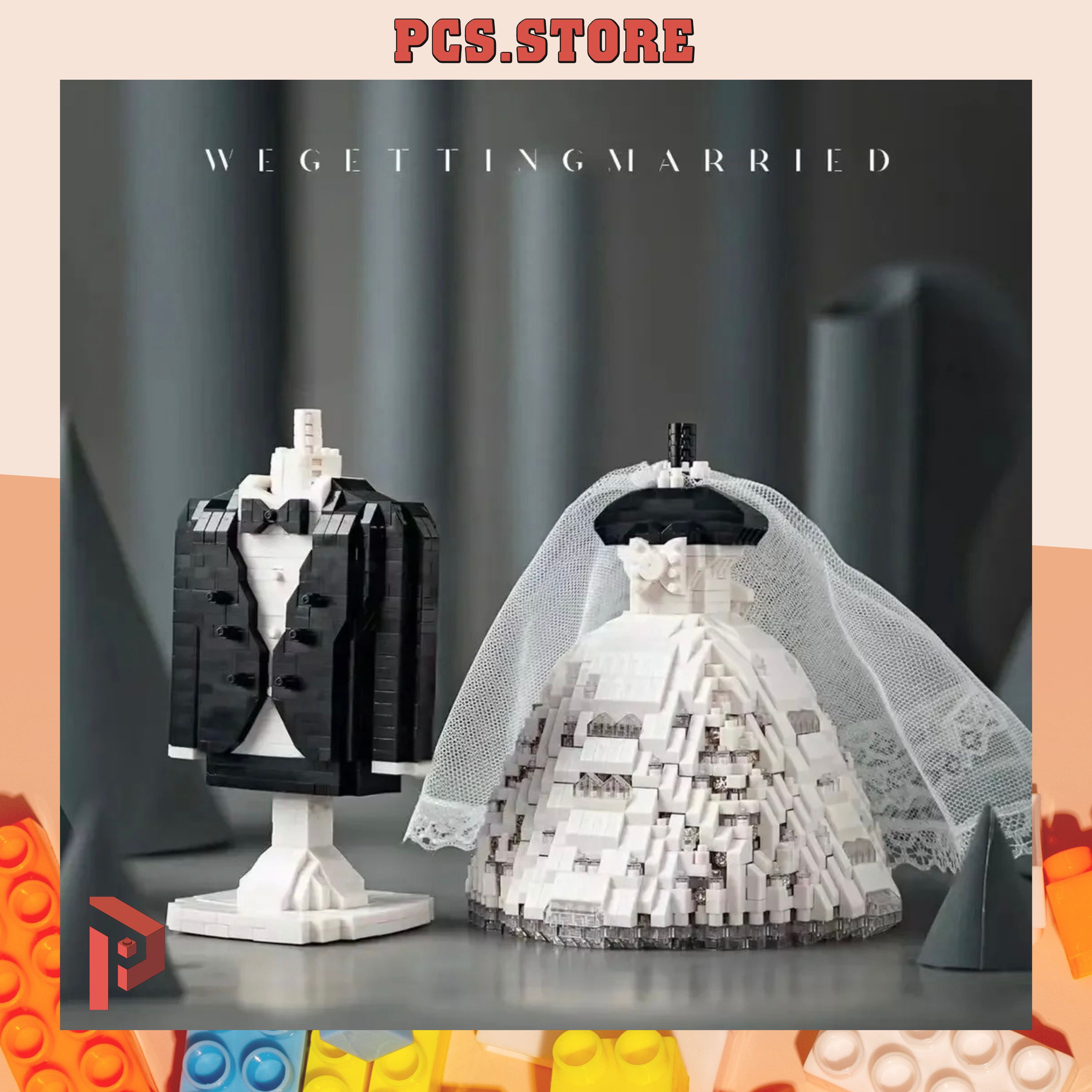 Đồ Chơi Lắp Ráp Mô Hình Váy Cưới Wedding Dress - PCS STORE