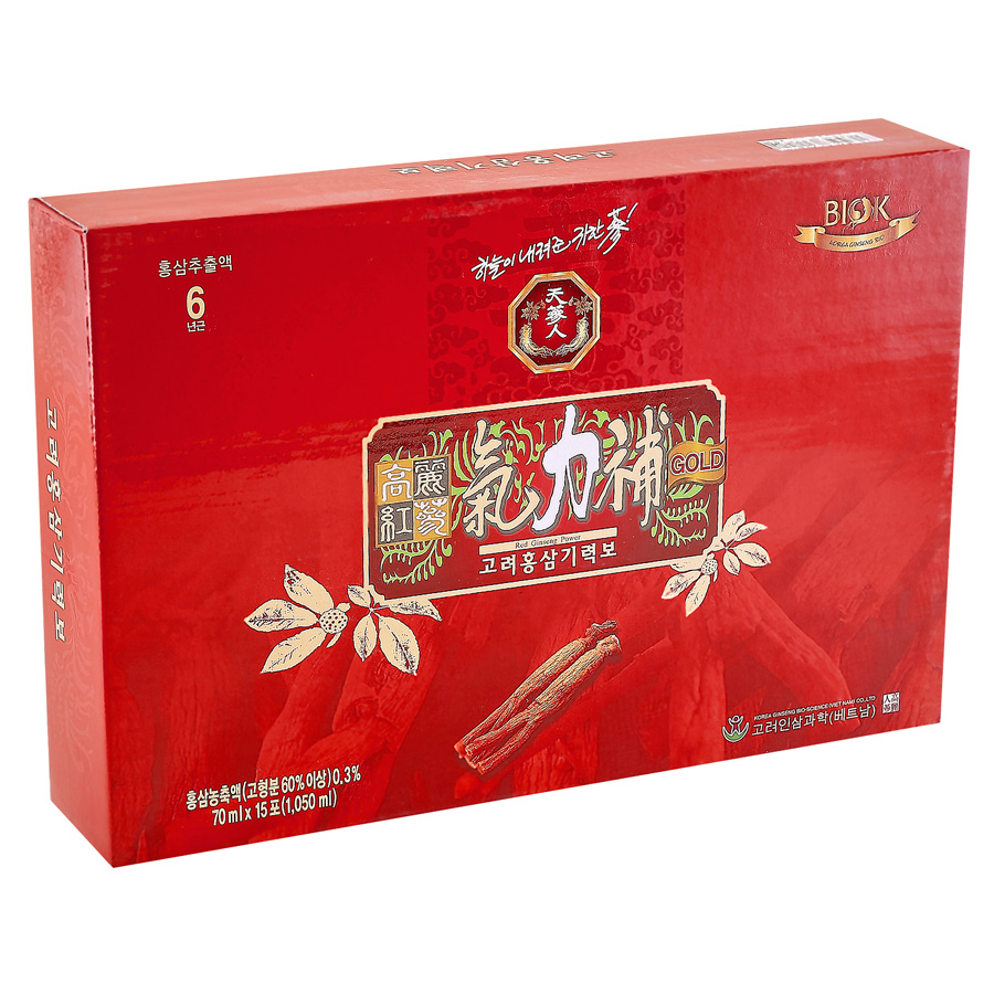 Nước Uống Hồng Sâm Tăng Cường Thể Lực, Bồi bổ sức khỏe Red Ginseng Power Chống Lão Hóa, Thải Độc Gan