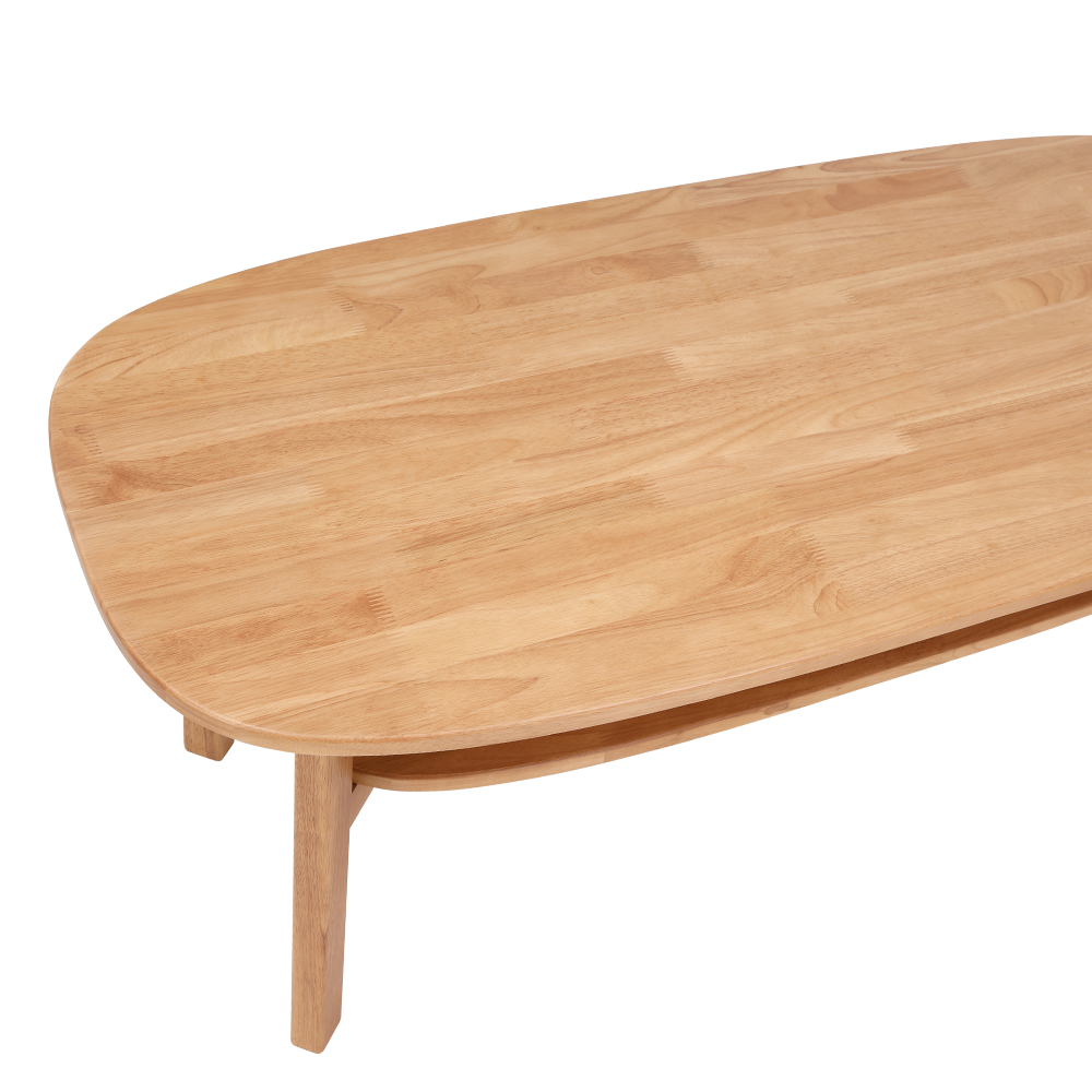 Bàn Cà Phê WASABI Phòng Khách Màu Gỗ Tự Nhiên, Gỗ Cao Su, Kích Thước 120x55x46 cm  | Index Living Mall | Nội Thất Nhập Khẩu Thái Lan - Phân Phối Độc Quyền Tại Việt Nam