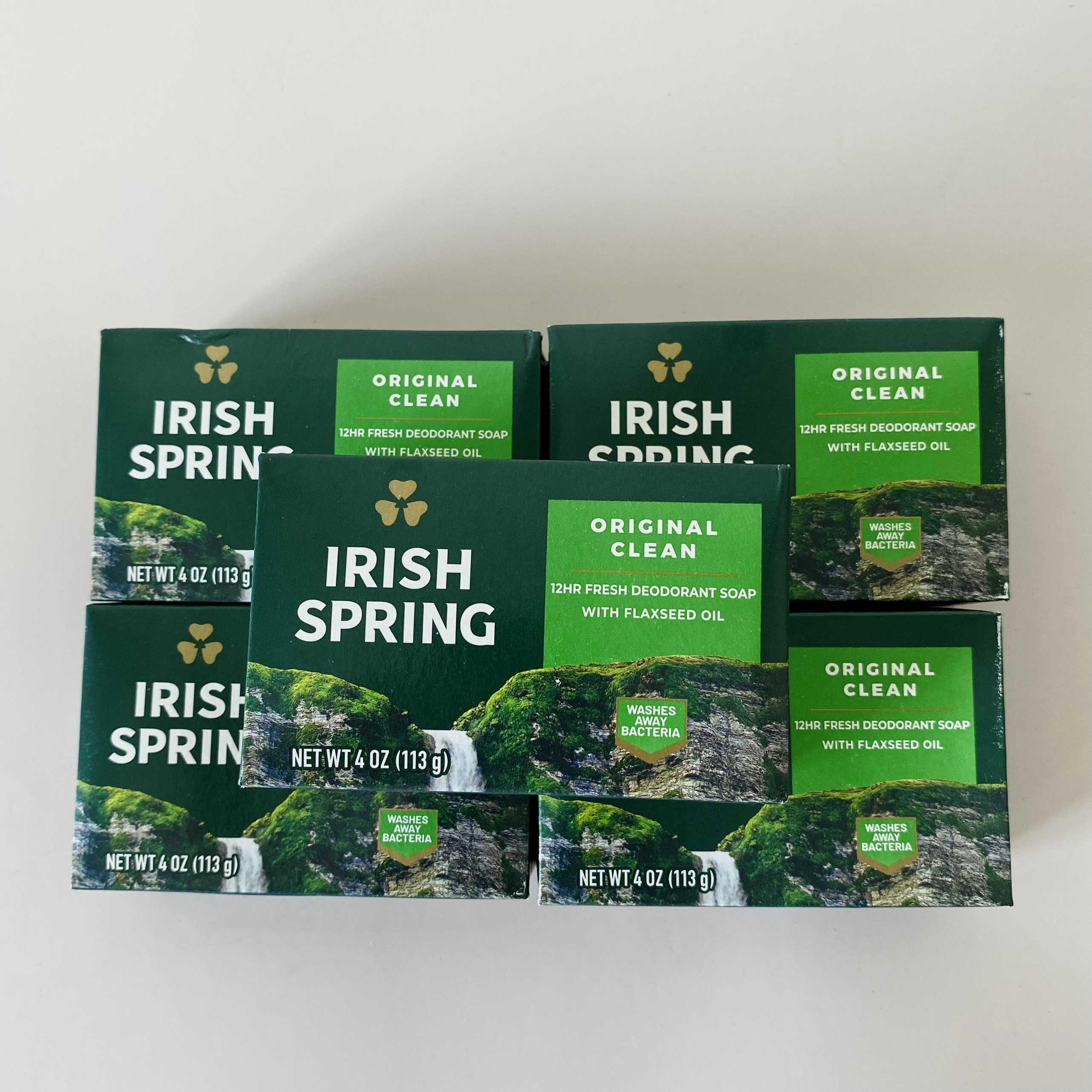 5 Bánh Xà bông cục Irish Spring Original Clean 113gx5 Nhập Mỹ