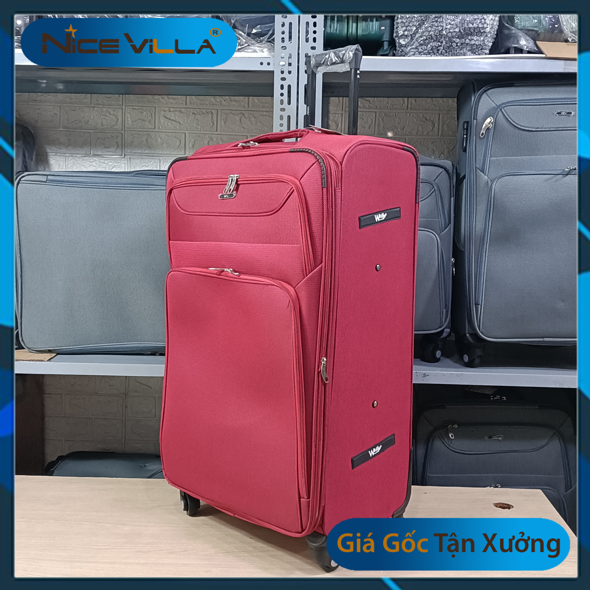 Vali Vải polyester Khóa Kéo Mở Rộng Size 20 Inch & 28 Inch Size Đại 32 Inch Chào Xuân 2024