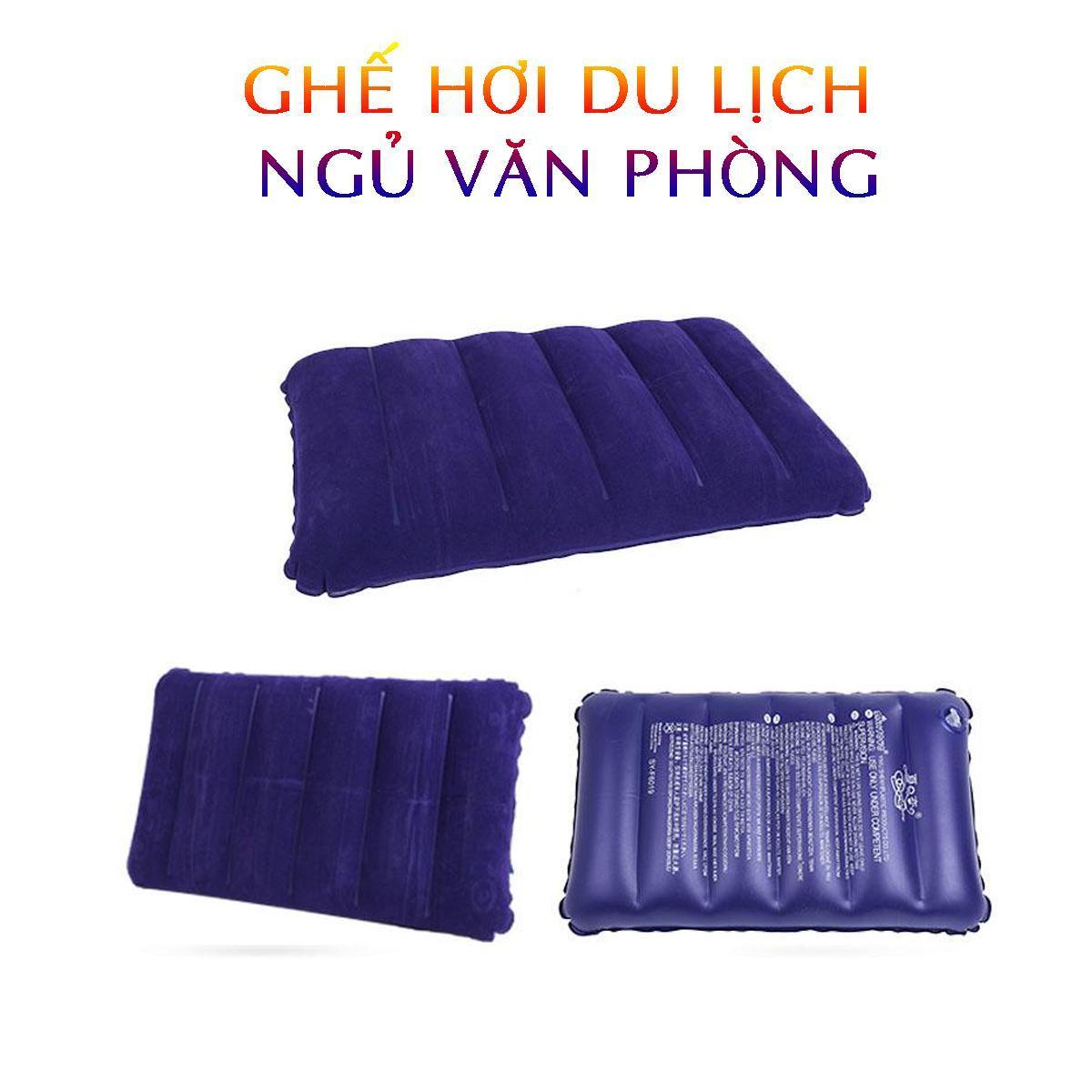 Gối Hơi Ngủ Văn Phòng, Gối Du Lịch, Gối Tựa ô Tô Xếp Gọn Tiện Lợi