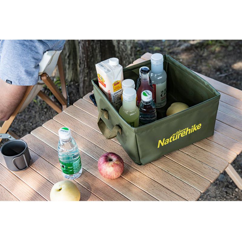 Đồ cắm trại Xô nước Naturehike NH19SJ007 hình vuông xếp gọn du lịch dã ngoại A257