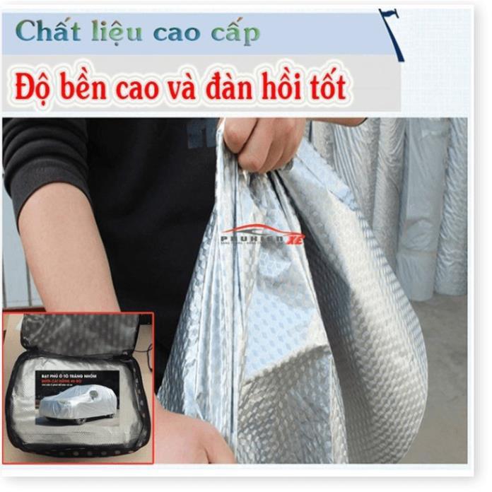 Bạt Phủ dành cho Ô Tô Hyundai Accent CAO CẤP 3 LỚP Tráng Bạc Cách Nhiệt, Chống Nước, Chống Trộm Gương