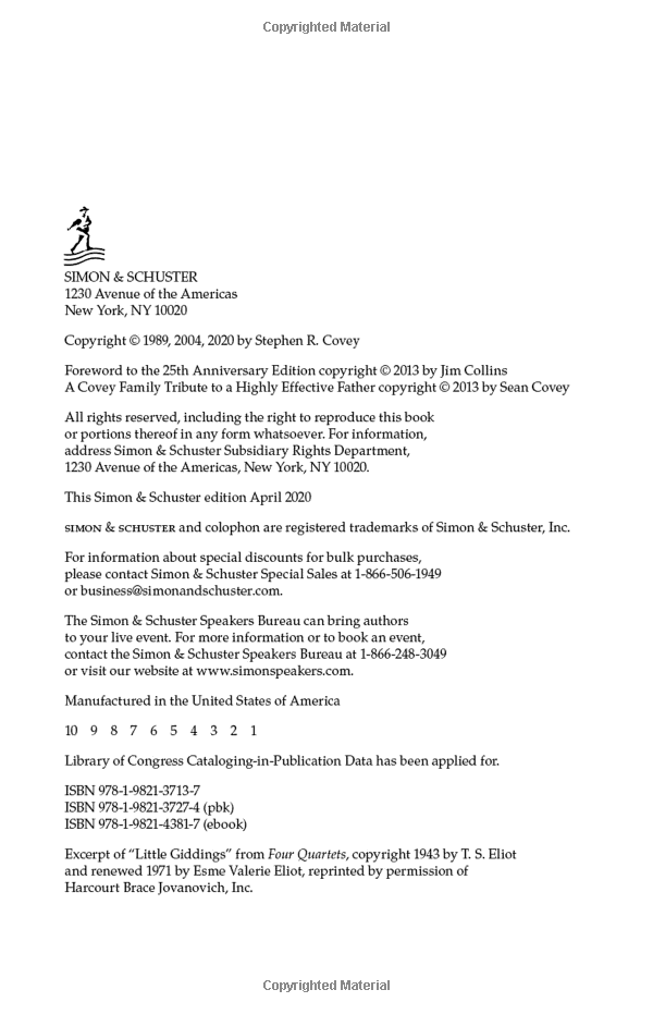 Sách ngoại văn: The 7 Habits Of Highly Effective People: 30th Anniversary Edition