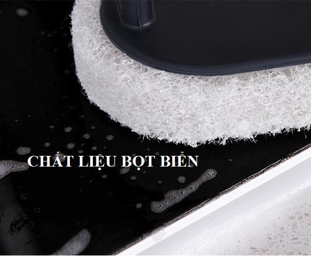 Bàn Chải Chà Cọ Rửa bọt biển Vệ Sinh Nhà Bếp Nhà Tắm Có Tay Cầm Thông Minh Tiện Dụng GD373-BCBotBien