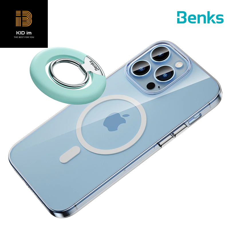 Giá đỡ điện thoại từ tính dạng nhẫn xoay 360° Benks cho iPhone 14/13/12 - Hàng chính hãng