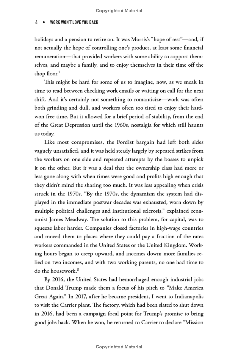 Work Won't Love You Back: How Devotion To Our Jobs Keeps Us Exploited, Exhausted, And Alone