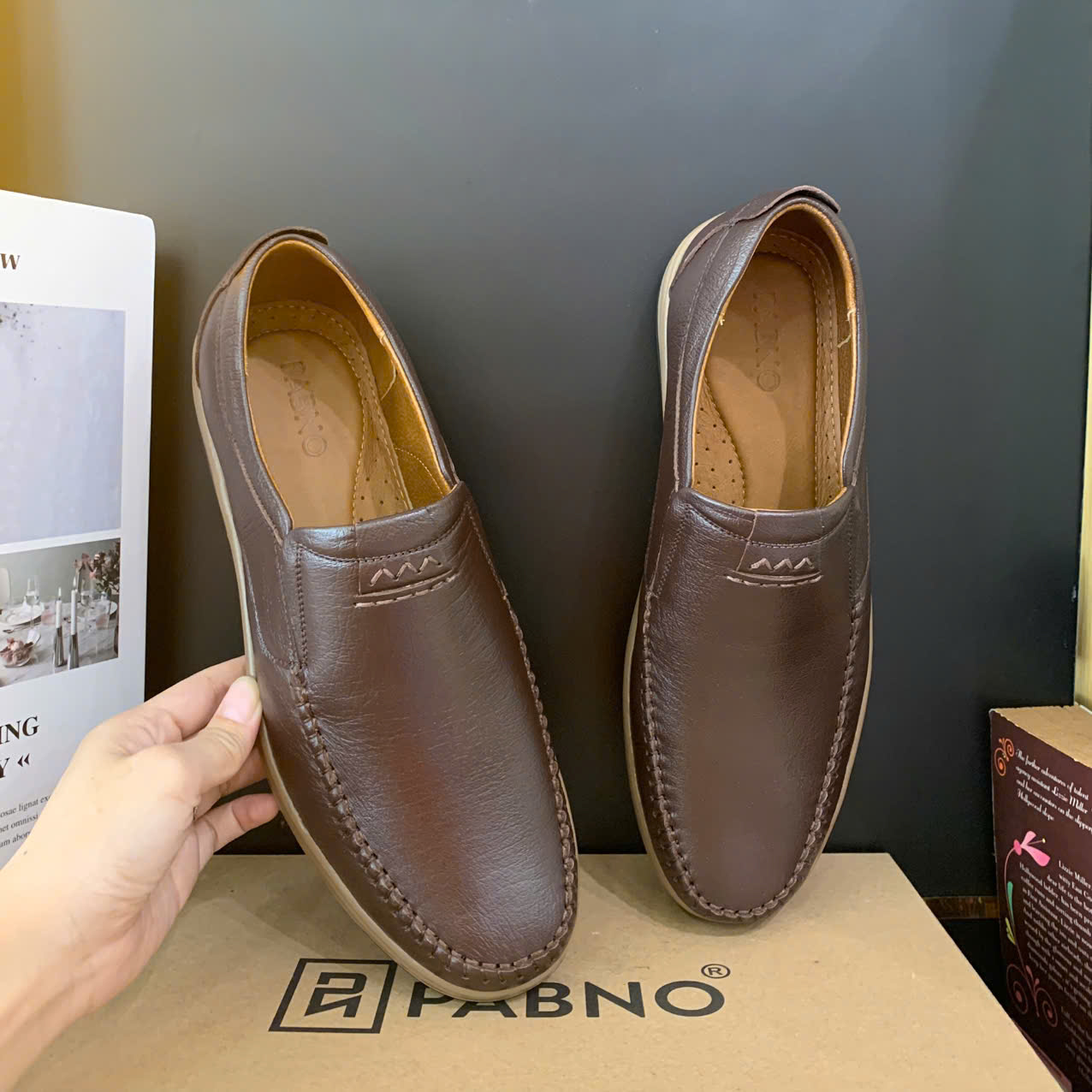 GIÀY MỌI NAM PABNO PN20048 – THANH LỊCH, ÊM CHÂN, DỄ PHỐI ĐỒ