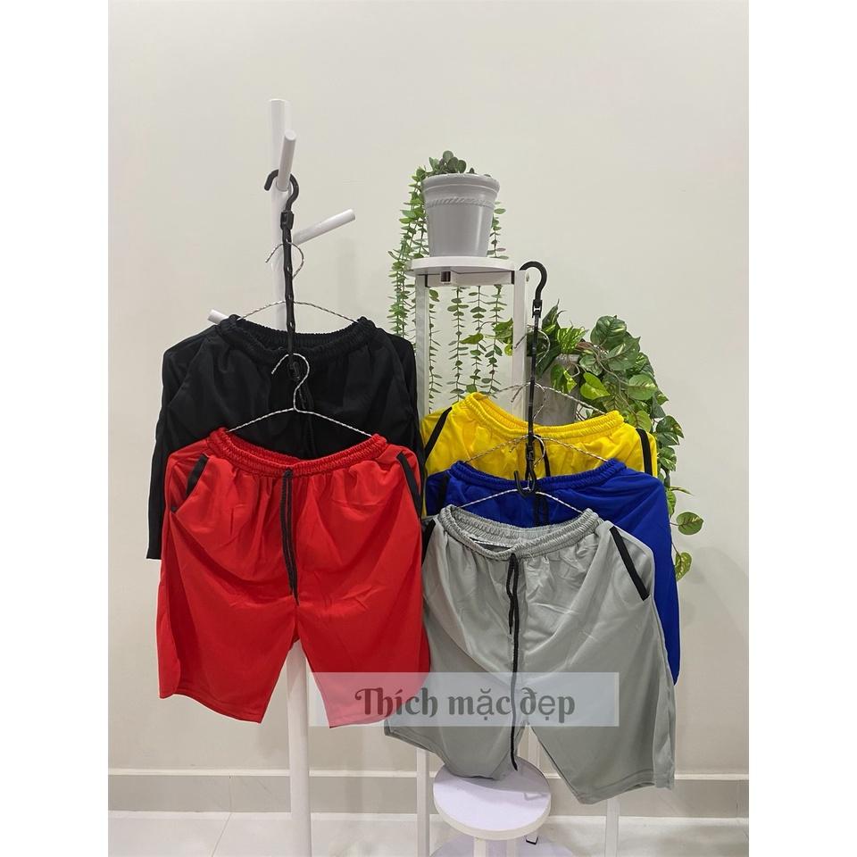 Quần đùi nam nữ form rộng style hàn quốc ngầu cá tính 07 màu vàng đỏ đen xanh xám