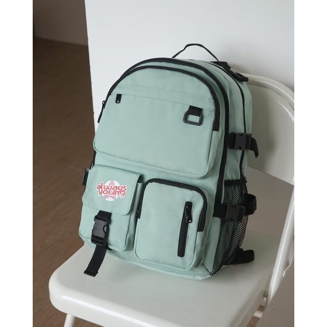 Balo học sinh, sinh viên thời trang unisex với chất dù nhẹ bền - BOM