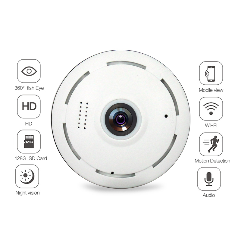 Camera IP wifi không dây góc rộng V380-S Đàm thoại hai chiều, cảnh báo trộm quan sát rõ nét ngày & đêm.