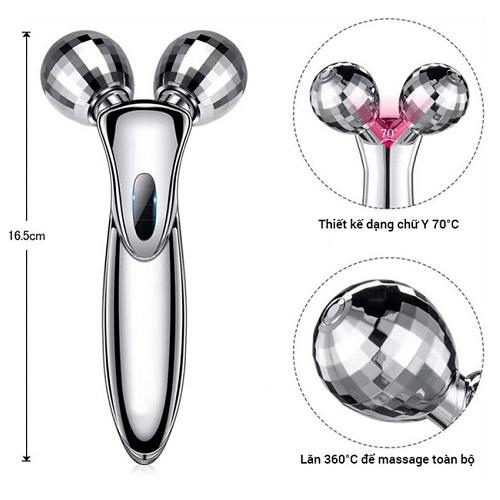 Cây Lăn Massage Mặt Và Body 3D Giúp Thon Gọn Nâng Cơ Mặt Lưu Thông Máu Giảm Nếp Nhăn Thông Minh