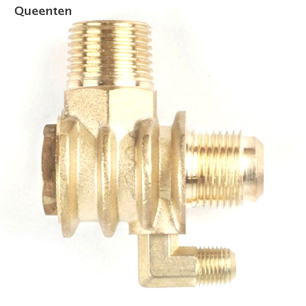 Queenten 3-Port Check Valves One Way Male-Threaded Workshop Air Compressor 20*19*10mm QT