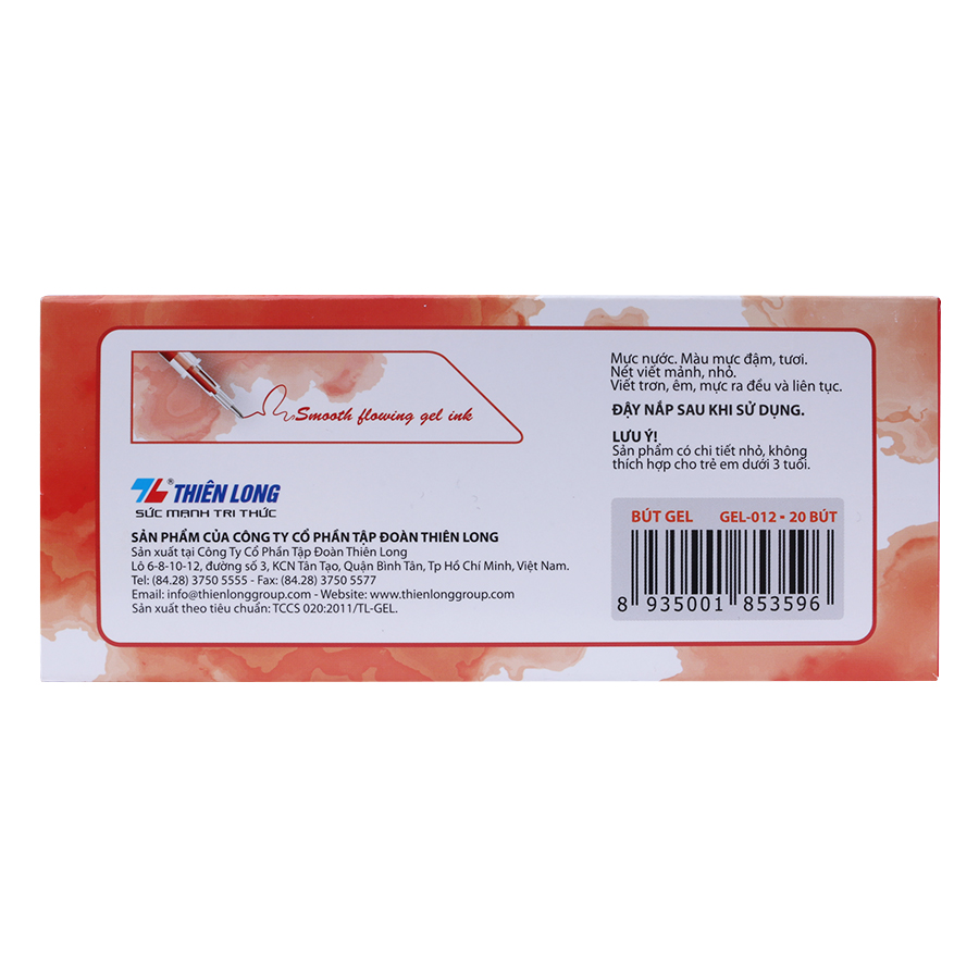 Hộp 20 Cây Bút Gel Thiên Long TL-012