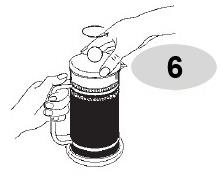 Kết thúc quá trình pha cà phê với bình pha cà phê Bialetti kiểu Pháp 1L 990003190