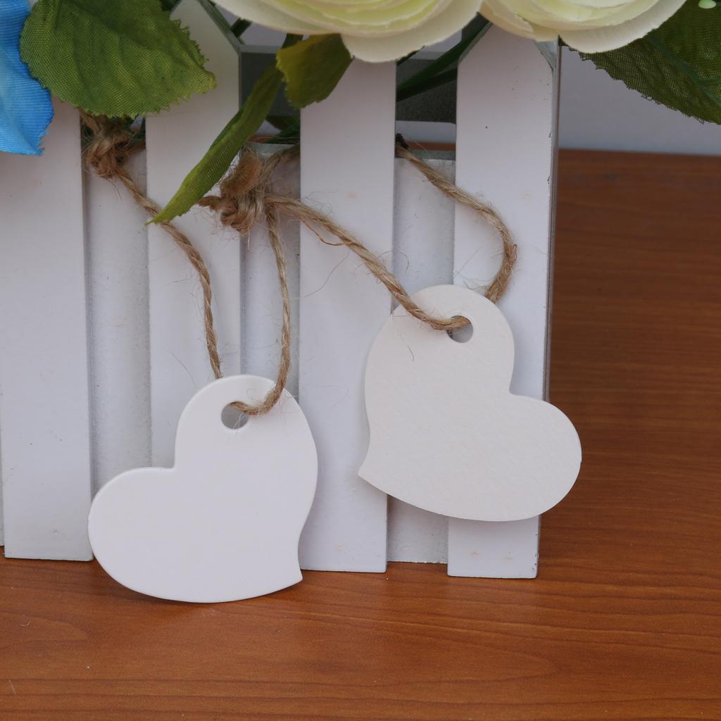 100 paper tag heart shape wedding gift label tag hanging